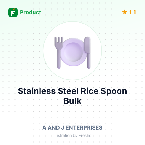Stainless Steel Rice Spoon – summary card, no photo uploaded yet