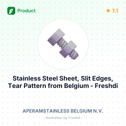 Stainless Steel Sheet, Slit Edges, Tear Pattern – summary card, no photo uploaded yet