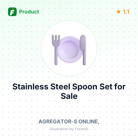 Stainless Steel Shovel Spoon Set for Tea, Coffee, and Desserts – summary card, no photo uploaded yet