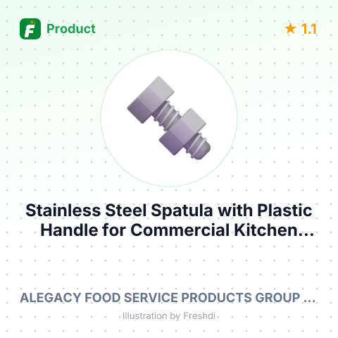 Stainless Steel Spatula with Plastic Handle for Commercial Kitchen – summary card, no photo uploaded yet