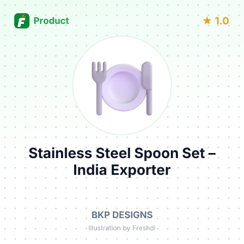 Stainless Steel Spoon Set – summary card, no photo uploaded yet