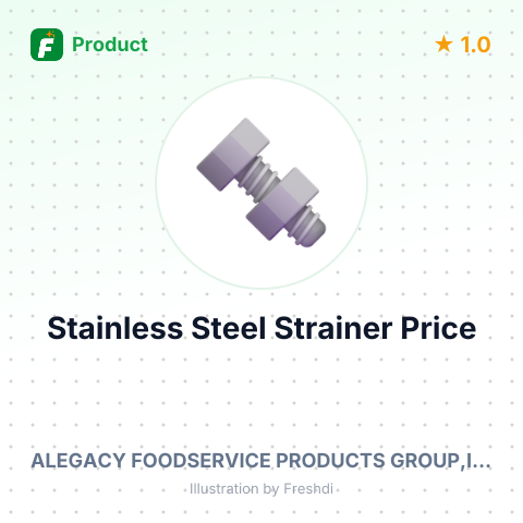 Stainless Steel Strainer with Wooden Handle – summary card, no photo uploaded yet