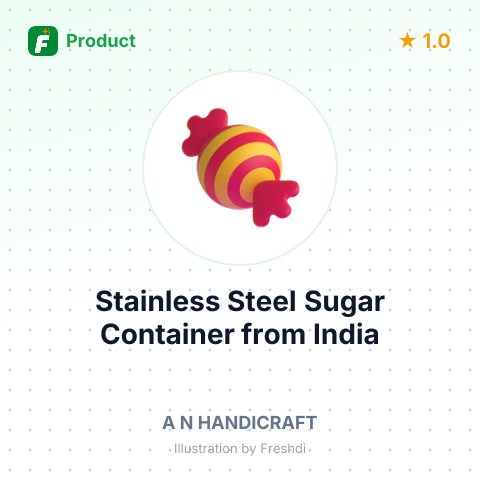 Stainless Steel Sugar Container – summary card, no photo uploaded yet