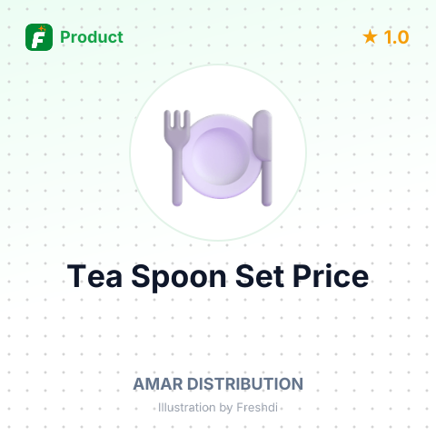 Stainless Steel Tea Spoon Set – summary card, no photo uploaded yet