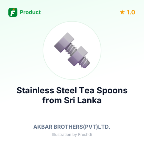 Stainless Steel Tea Spoons – summary card, no photo uploaded yet