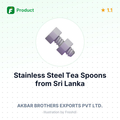 Stainless Steel Tea Spoons – summary card, no photo uploaded yet