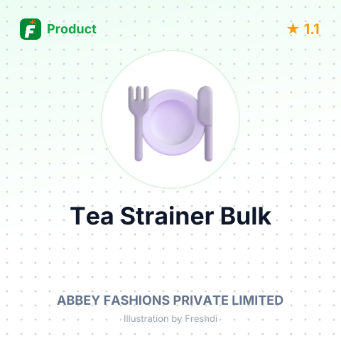 Stainless Steel Tea Strainer Small – summary card, no photo uploaded yet