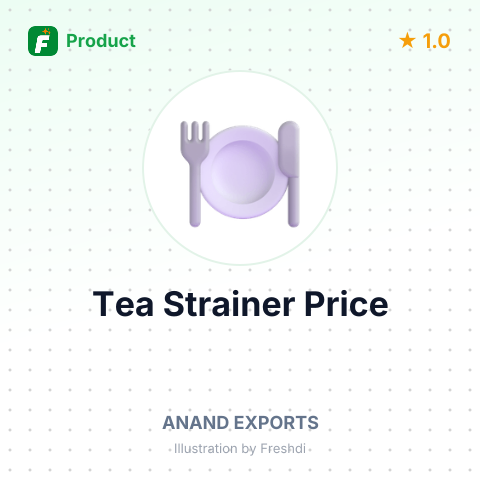 Stainless Steel Tea Strainer – summary card, no photo uploaded yet