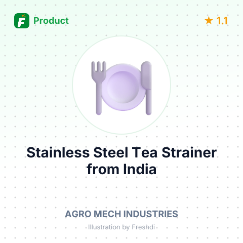 Stainless Steel Tea Strainer – summary card, no photo uploaded yet