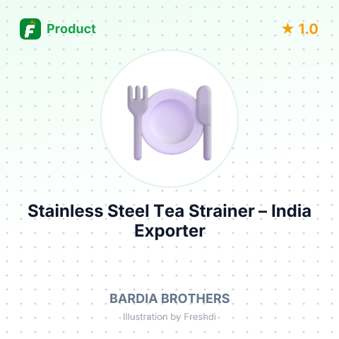 Stainless Steel Tea Strainer – summary card, no photo uploaded yet