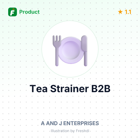 Stainless Steel Tea Strainer – summary card, no photo uploaded yet