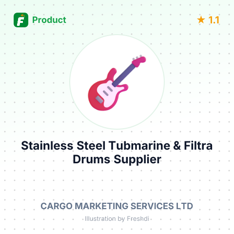 Stainless Steel Tubmarine & Filtra Drums – summary card, no photo uploaded yet