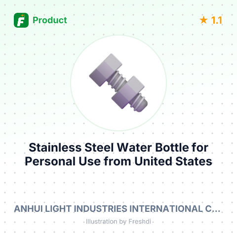 Stainless Steel Water Bottle for Personal Use – summary card, no photo uploaded yet