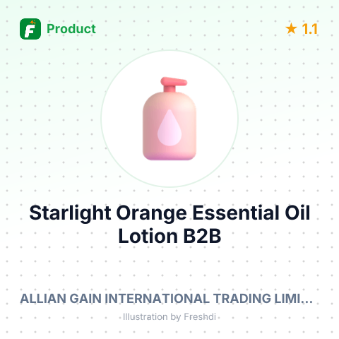 Starlight Orange Essential Oil Body Lotion – summary card, no photo uploaded yet