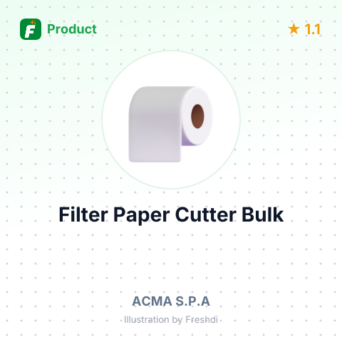 Static Filter Paper Cutter – summary card, no photo uploaded yet
