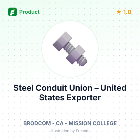 Steel Conduit Union – summary card, no photo uploaded yet