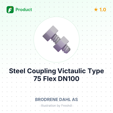 Steel Coupling, Victaulic Type 75 Flex, DN100 – summary card, no photo uploaded yet