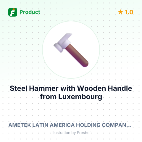 Steel Hammer with Wooden Handle – summary card, no photo uploaded yet