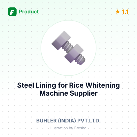 Steel Lining for Rice Whitening Machine – summary card, no photo uploaded yet