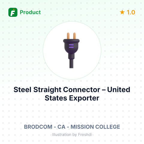 Steel Straight Connector – summary card, no photo uploaded yet