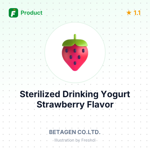 Sterilized Drinking Yogurt Strawberry Flavor – summary card, no photo uploaded yet