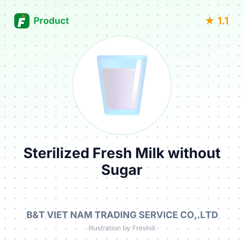 Sterilized Fresh Milk without Sugar – summary card, no photo uploaded yet