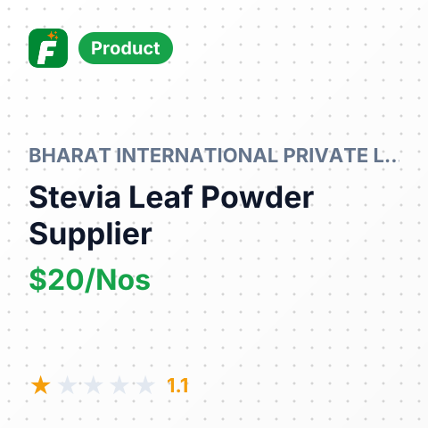 Stevia Leaf Powder – summary card, no photo uploaded yet