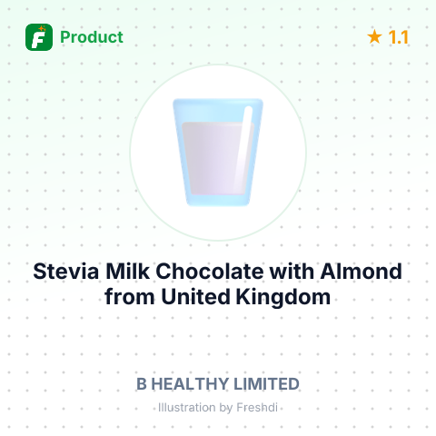 Stevia Milk Chocolate with Almond – summary card, no photo uploaded yet