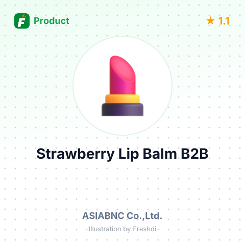 Stick Lip Balm - Strawberry Red – summary card, no photo uploaded yet