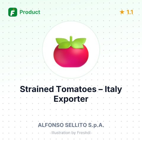 Strained Tomatoes – product summary card, no photo uploaded yet