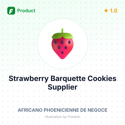 Strawberry Barquette Cookies – product summary card, no photo uploaded yet