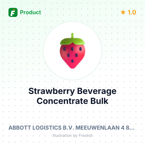 Strawberry Beverage Concentrate – summary card, no photo uploaded yet