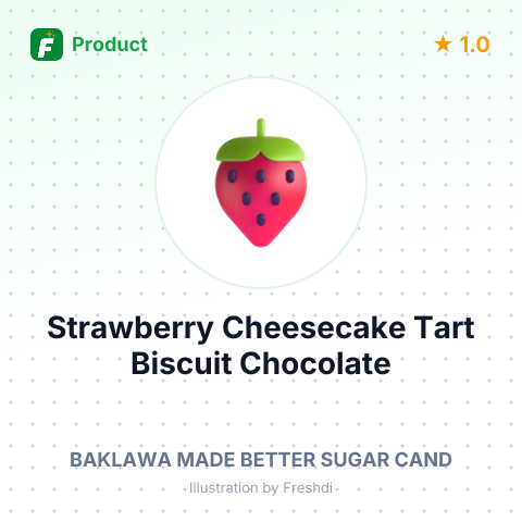 Strawberry Cheesecake Tart Biscuit Chocolate – summary card, no photo uploaded yet