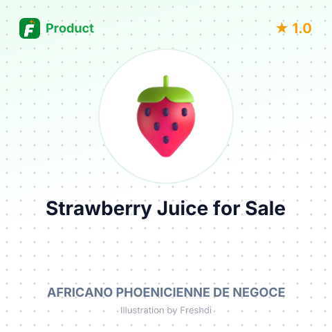 Strawberry Flavored Juices and Powders – summary card, no photo uploaded yet