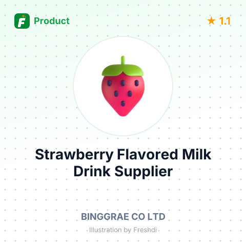 Strawberry Flavored Milk Drink – product summary card, no photo uploaded yet