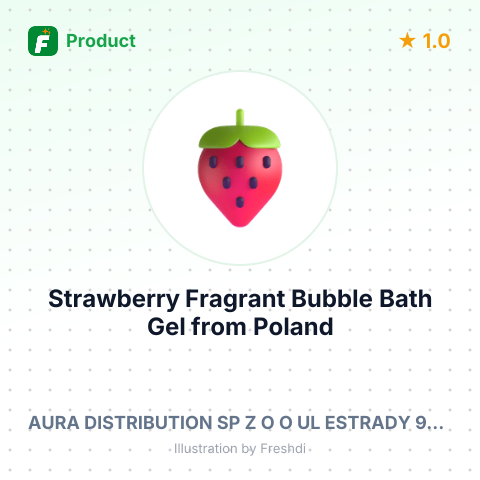 Strawberry Fragrant Bubble Bath Gel – summary card, no photo uploaded yet