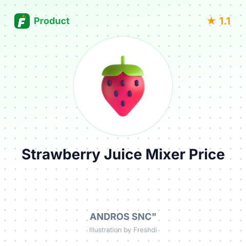 Strawberry Fruit Juice Mixer – summary card, no photo uploaded yet