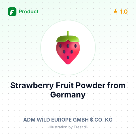 Strawberry Fruit Powder – summary card, no photo uploaded yet