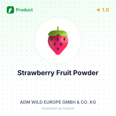 Strawberry Fruit Powder – summary card, no photo uploaded yet