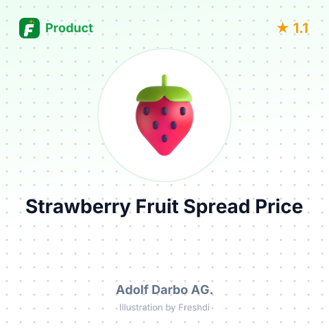 Strawberry Fruit Spread – summary card, no photo uploaded yet