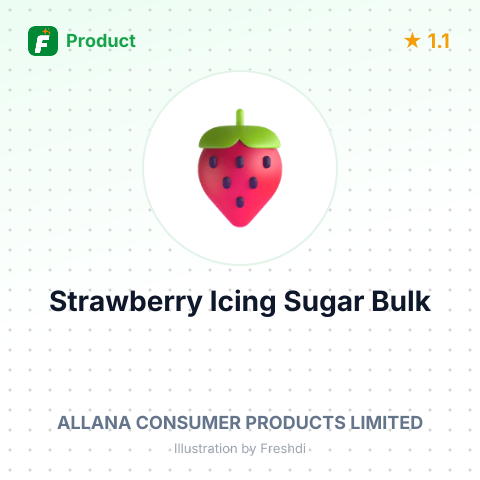 Strawberry Icing Sugar Confectionery – summary card, no photo uploaded yet
