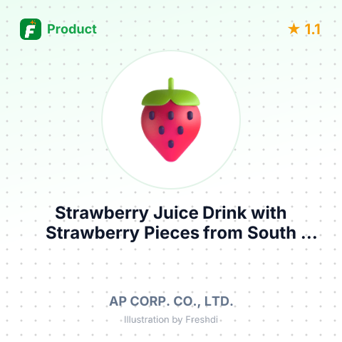 Strawberry Juice Drink with Strawberry Pieces – summary card, no photo uploaded yet
