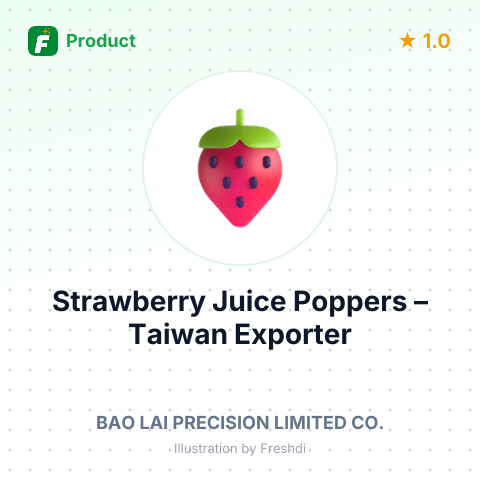 Strawberry Juice Poppers – summary card, no photo uploaded yet