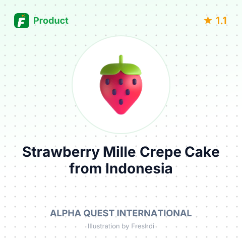 Strawberry Mille Crepe Cake – summary card, no photo uploaded yet