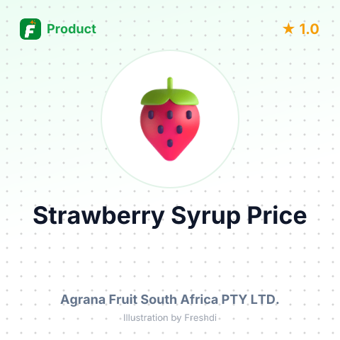 Strawberry Smooth Syrup – summary card, no photo uploaded yet