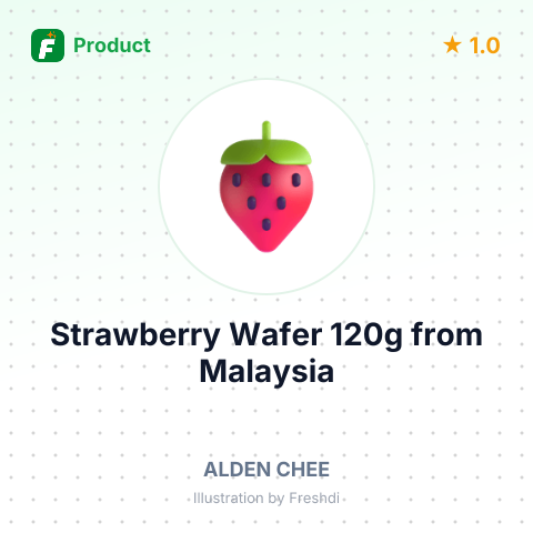Strawberry Wafer 120g – summary card, no photo uploaded yet