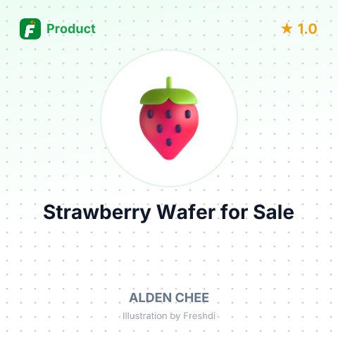 Strawberry Wafer – summary card, no photo uploaded yet