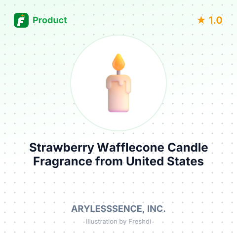 Strawberry Wafflecone Candle Fragrance – summary card, no photo uploaded yet