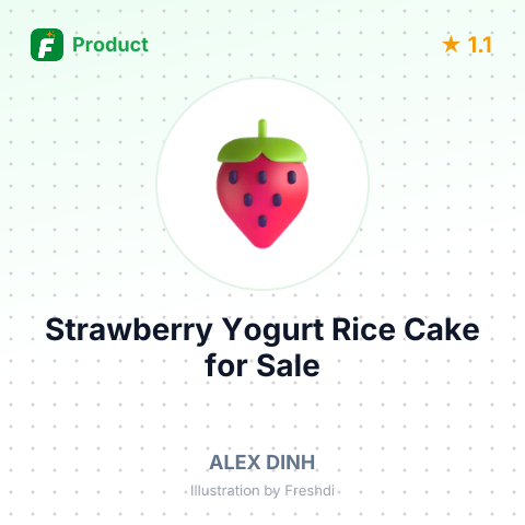 Strawberry Yogurt Rice Cake – summary card, no photo uploaded yet