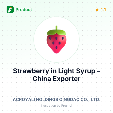 Strawberry in Light Syrup – summary card, no photo uploaded yet